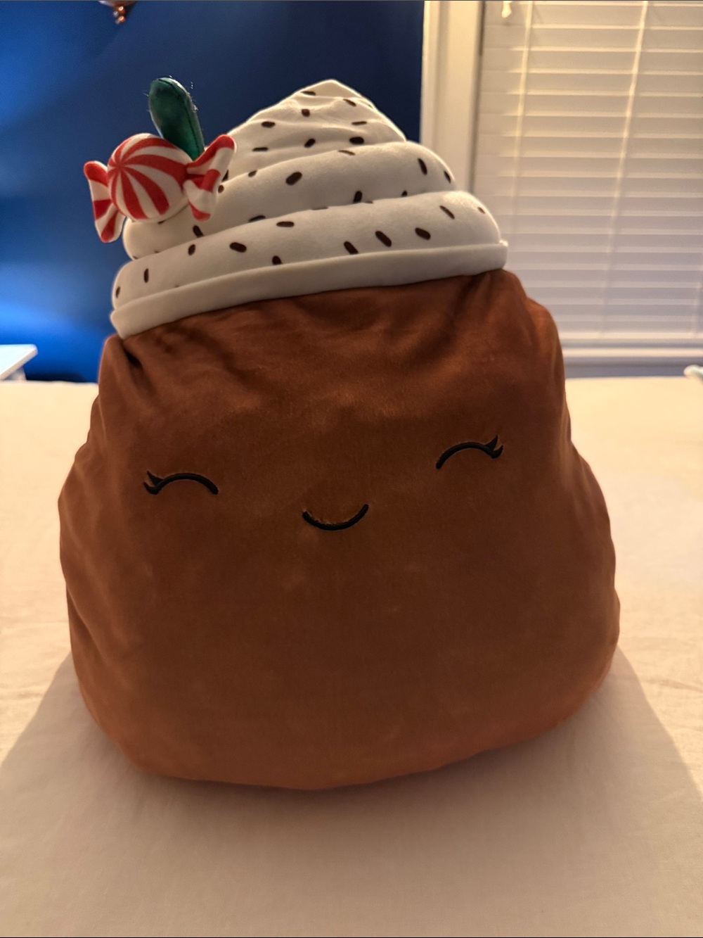 Squishmallows Brown Plush with Colorful Logo Detail